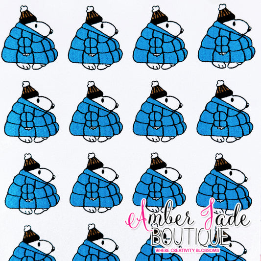 Snoopy Puffy Jacket - BLUE