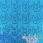 ASL I Love You Hand - Confetti Blue