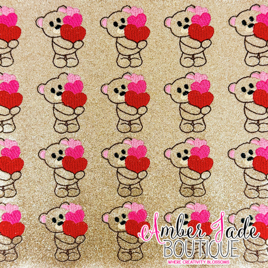 Stacked Hearts Bear