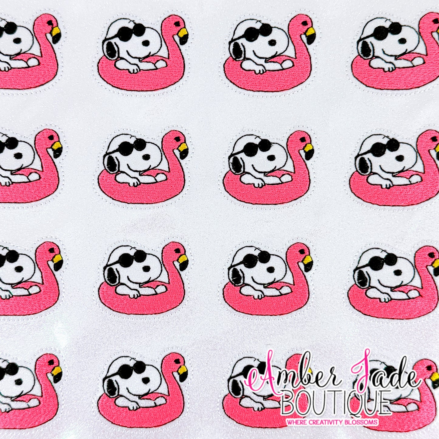 Snoopy Summer Flamingo Floaty