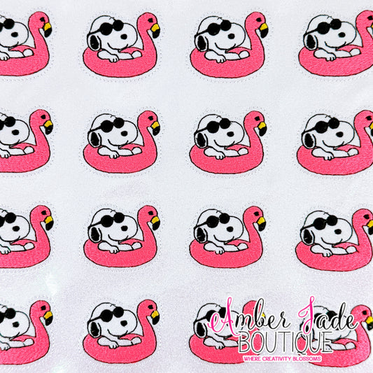 Snoopy Summer Flamingo Floaty