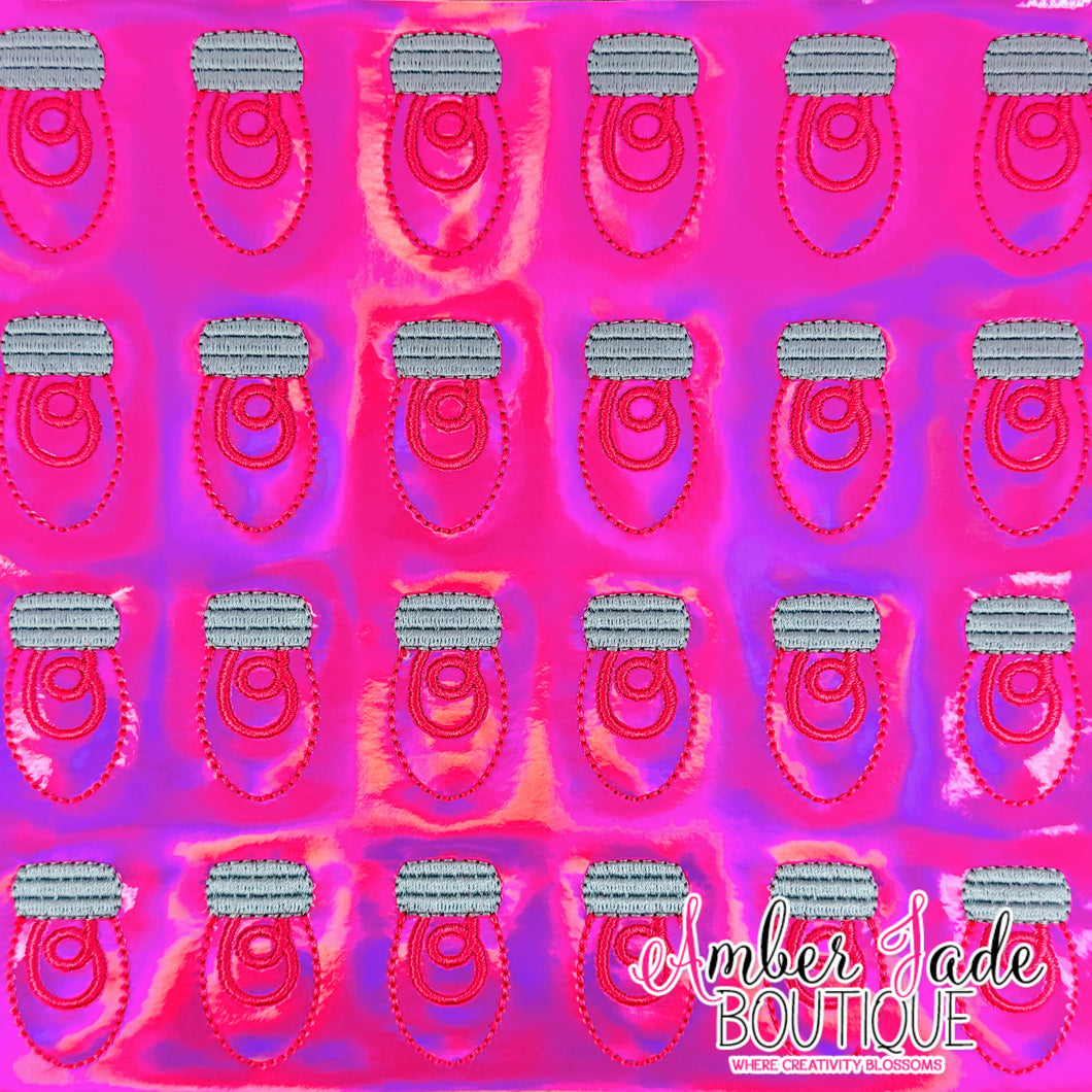 Christmas Lights - Holographic Pink