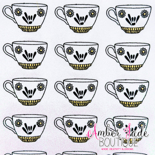 Teacup Sign Lanuage "I Love You"