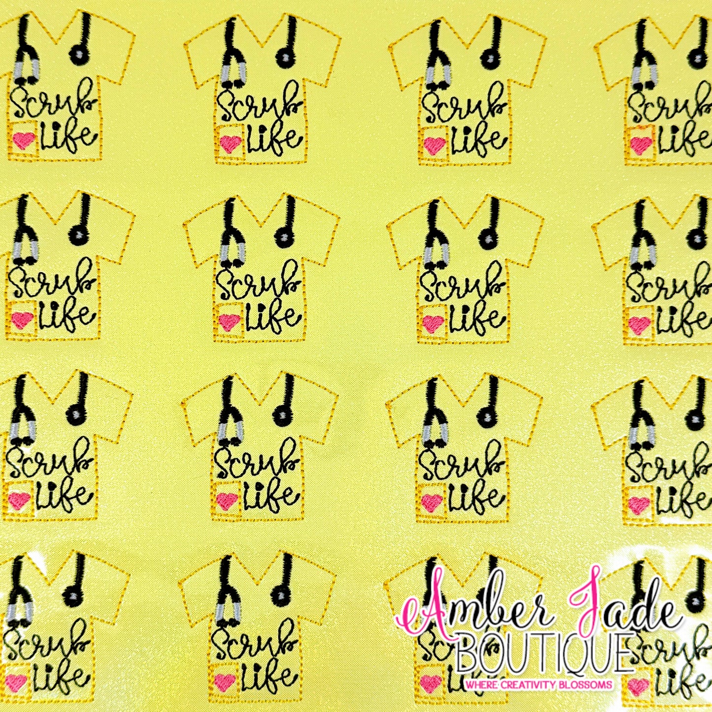 Scrub Life - Pastel Yellow