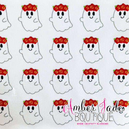 Día de los Muertos - Flower Crown Ghost
