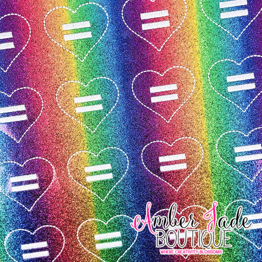Rainbow Equality Heart