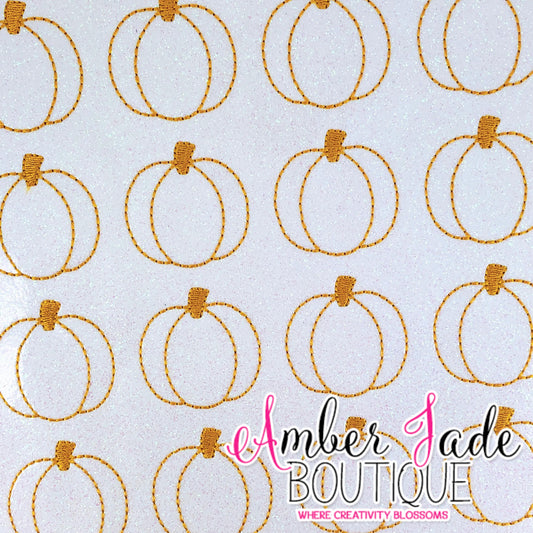 Pumpkin - White/ Gold