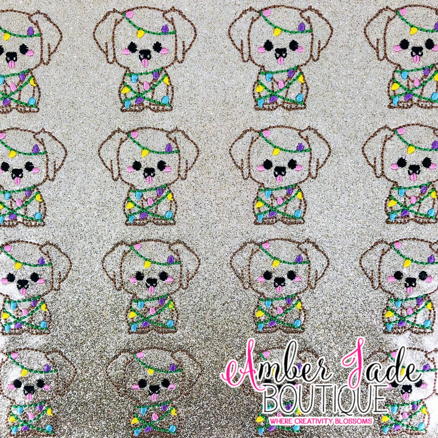 Xmas Puppy With Lights