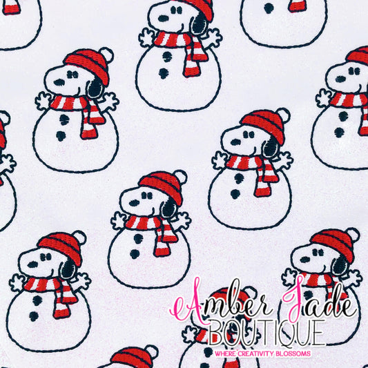 Snoopy Snowman