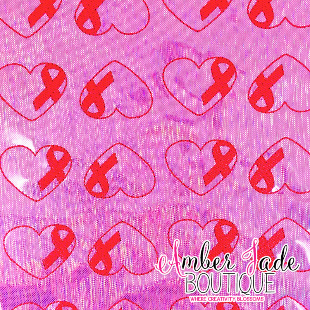 Breast Cancer Awareness - Heart With Ribbon