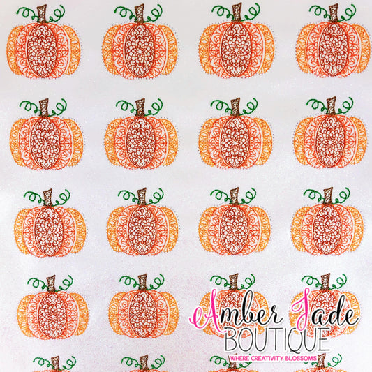 Pumpkin Redwork