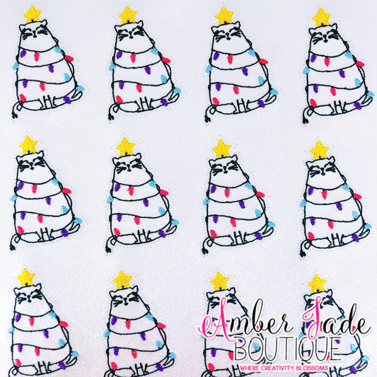 Christmas Tree Kitty - Set of 3