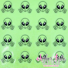 Load image into Gallery viewer, Peace Alien - Glow in the Dark
