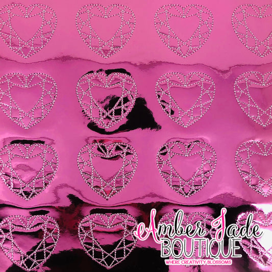 Diamond Heart - Pink Mirror