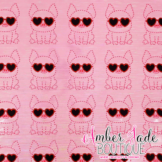 Heart Glasses Pig