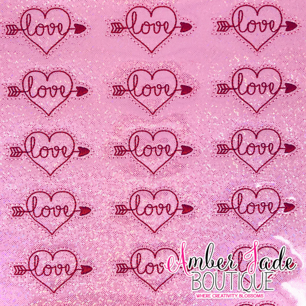 Pink Love Arrow Heart