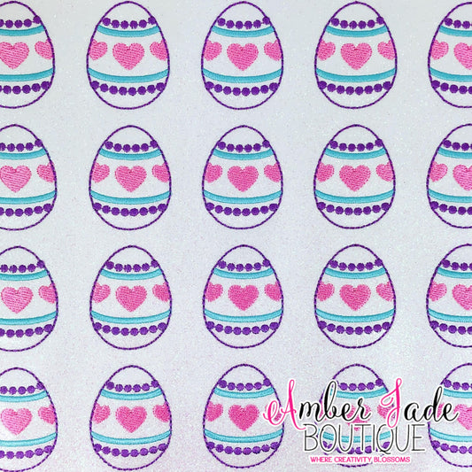 Easter Egg With Hearts
