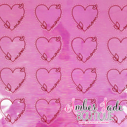 Redwork Mom Heart