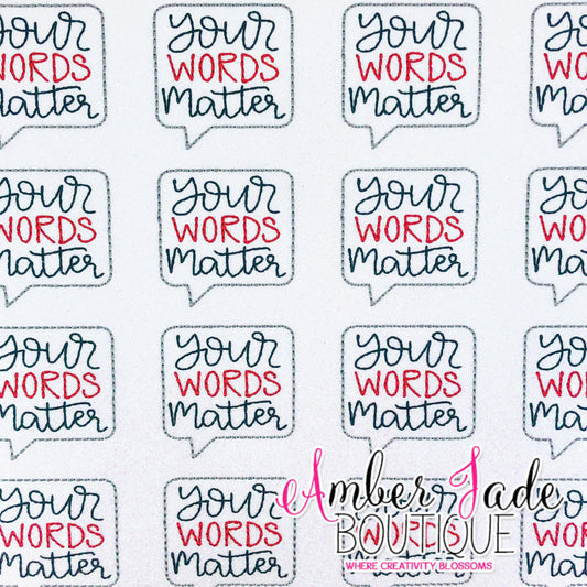 Your Words Matter