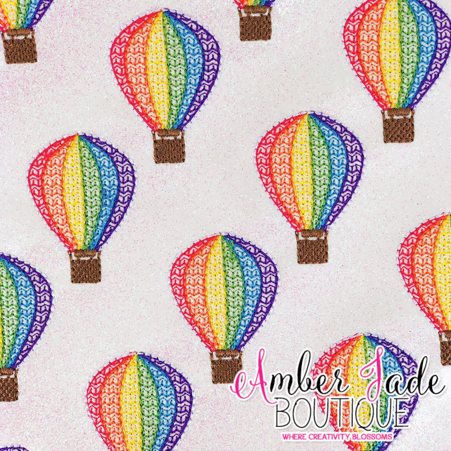 Rainbow Hot Air Balloon