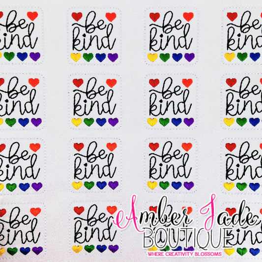 Be Kind - Rainbow Hearts