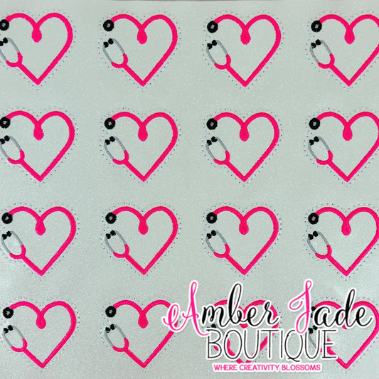 Heart Stethoscope - Hot Pink