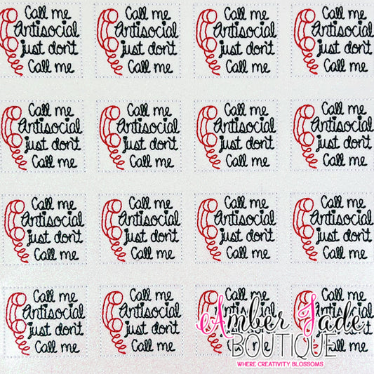 Call me Antisocial - Just don't call me