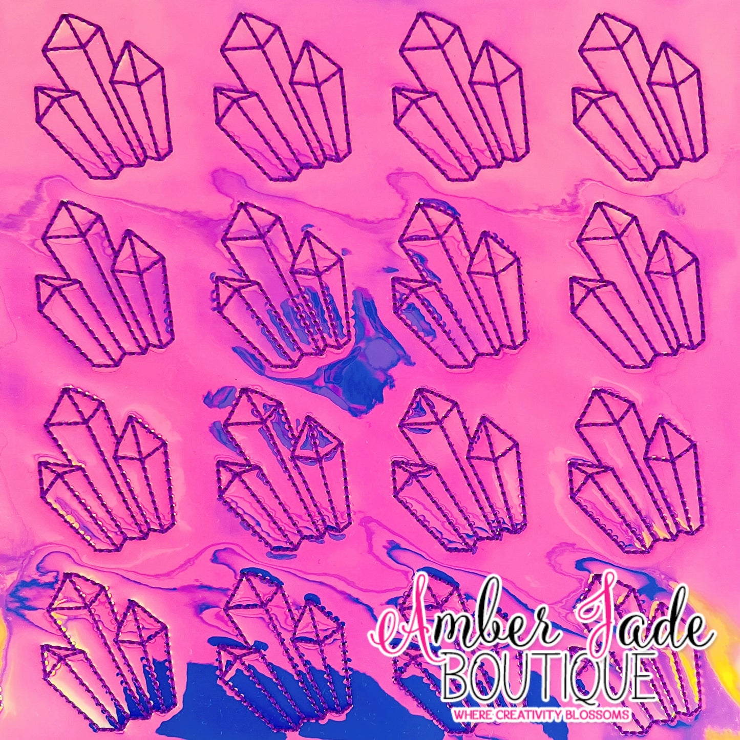 Crystals - Purple Holographic