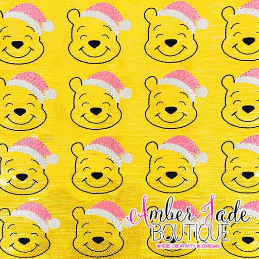 Pooh Santa - Pink Hat