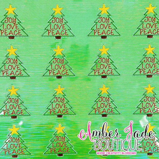 Christmas Tree- Joy Love Peace