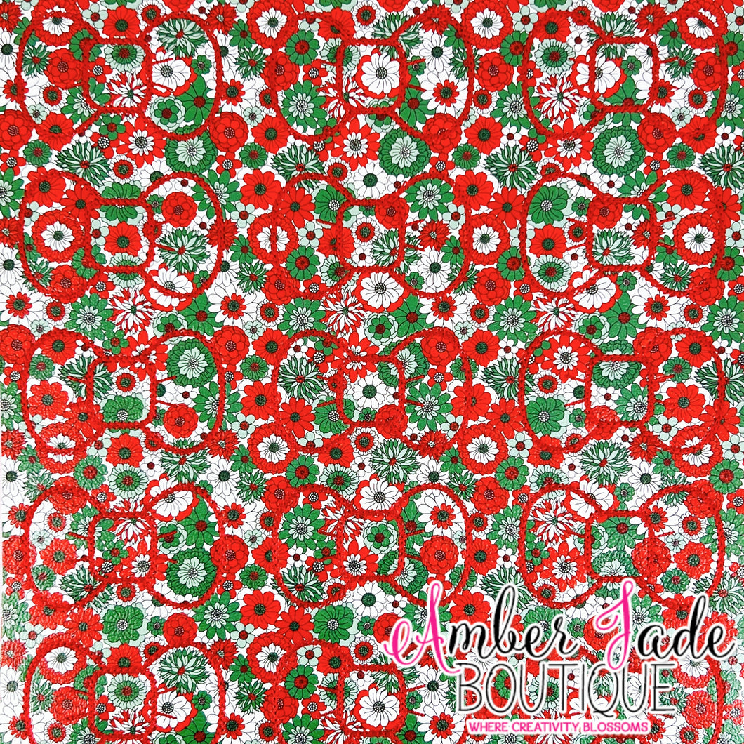 Bow - Layered Christmas Florals