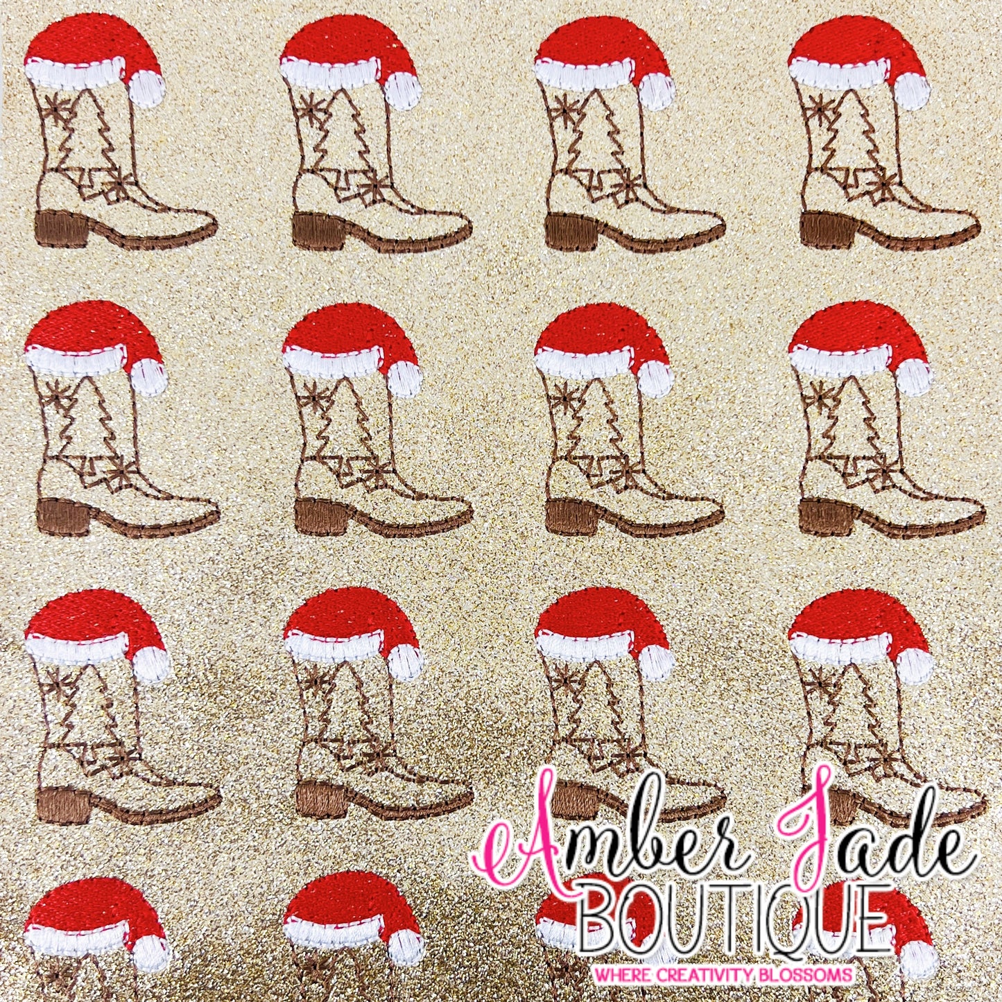 Santa Cowboy Boot