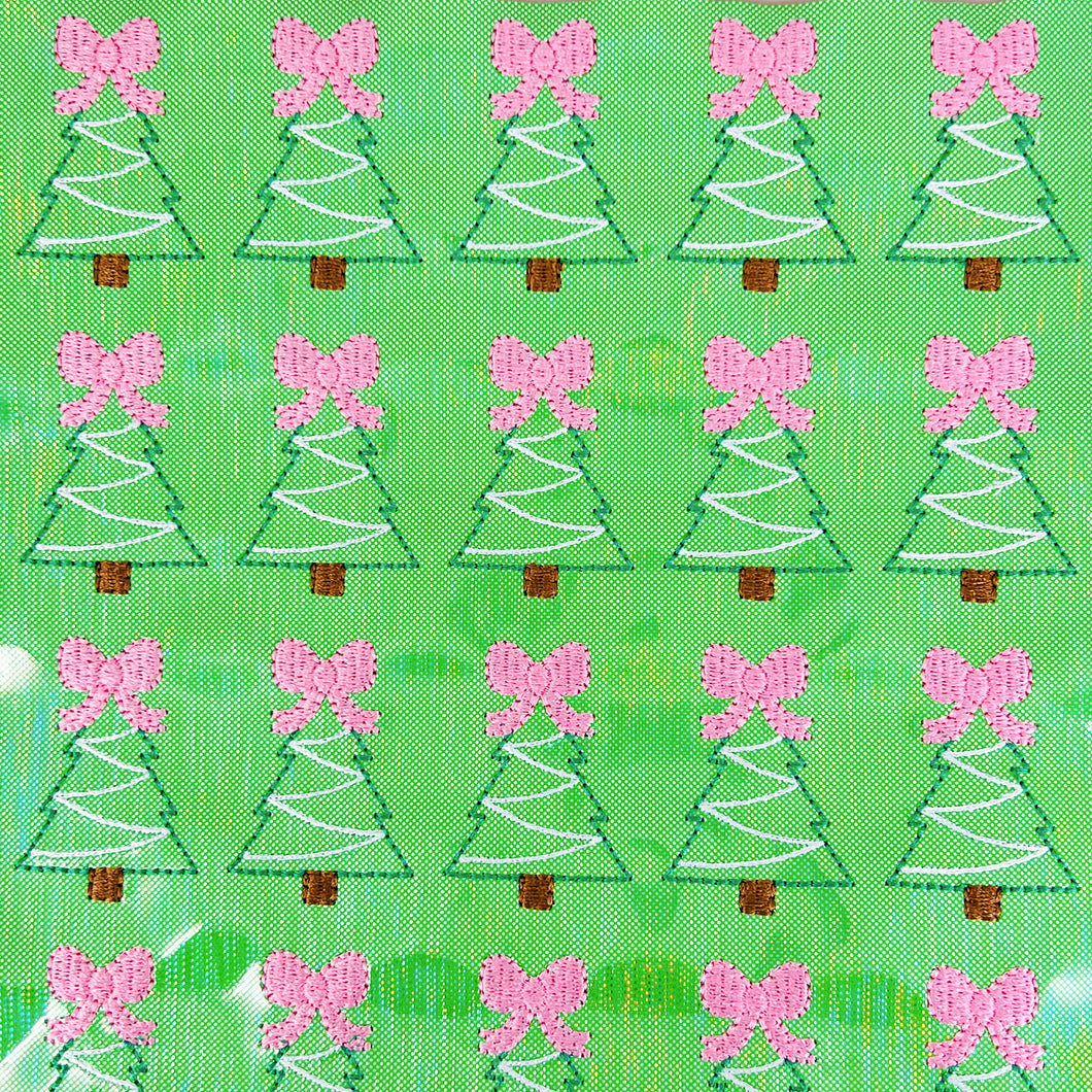 Christmas Tree w/ Pink Bow