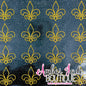Fleur De Lis - Black