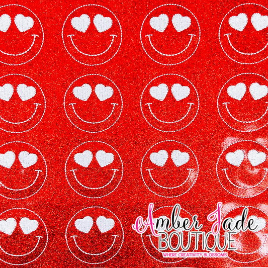 Smile Face Love Emoji - RED