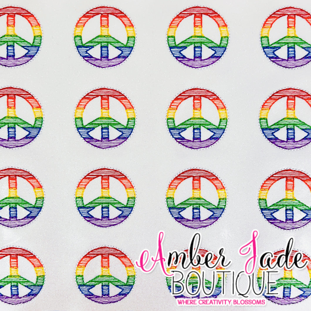 Pride - Rainbow Peace Sign